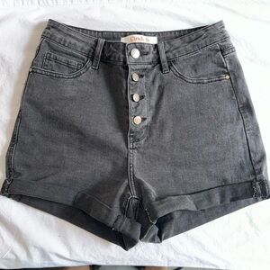 CINDY H High-waist Denim Shorts